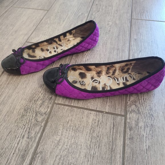 Sam Edelman Shoes - Sam Edelman Calypso women's ballet slippers flats purple and black size 9 M